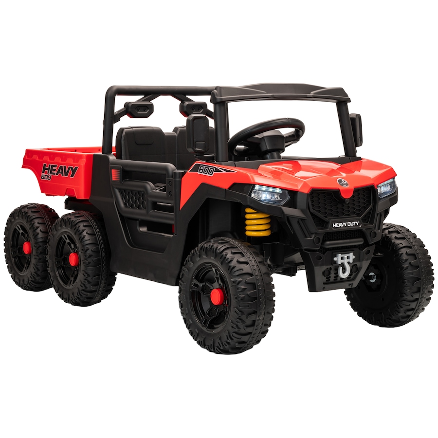 Image 929627.jpg, Product 929-627 / Price $359.99, Qaba 24V 4WD Kids Ride On Truck with 6 Wheels and Dump Bed, Red from Qaba on TSC.ca's Toys & Hobbies department