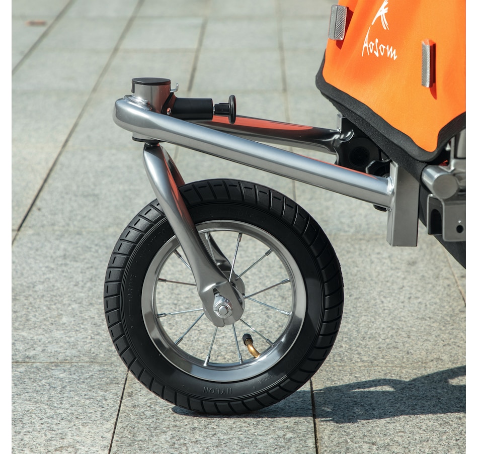 Image 929628_ALTMORE8.jpg, Product 929-628 / Price $349.99, Aosom 2-in-1 Bike Trailer for Kids, Foldable Baby Stroller Carrier, Orange from Aosom on TSC.ca's Toys & Hobbies department