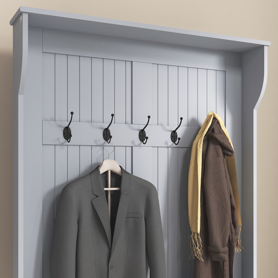 Image 929636_ALTMORE8.jpg, Product 929-636 / Price $179.99, HOMCOM 3-In-1 Hall Tree Storage Bench and Coat Rack with 5 Double Hooks from HOMCOM on TSC.ca's Home & Garden department