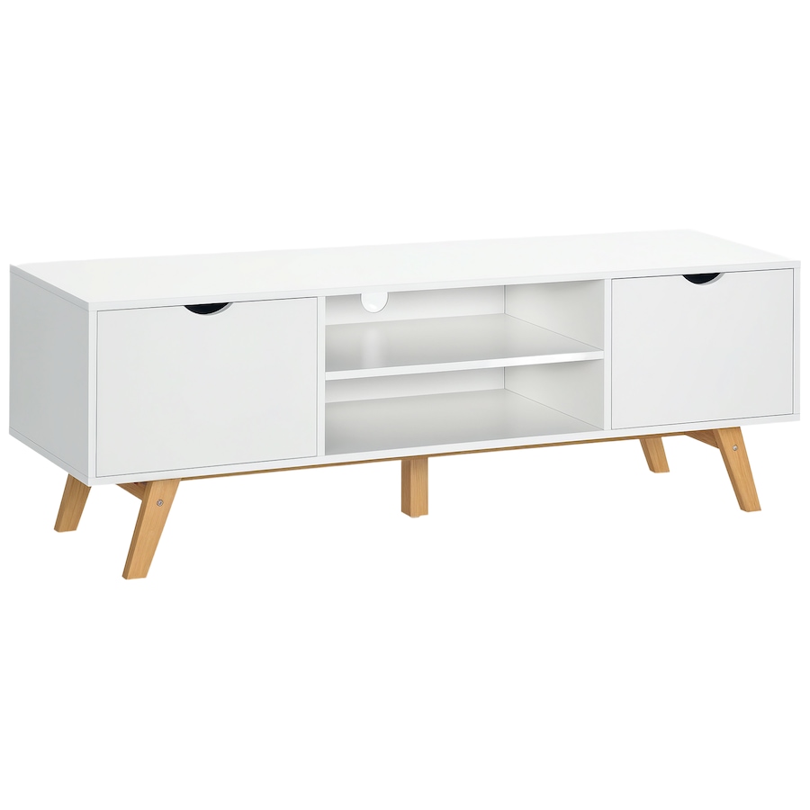 Image 929645.png, Product 929-645 / Price $174.89, HOMCOM TV Stand Media Entertainment Center Living Room Elegent Style White from HOMCOM on TSC.ca's Home & Garden department
