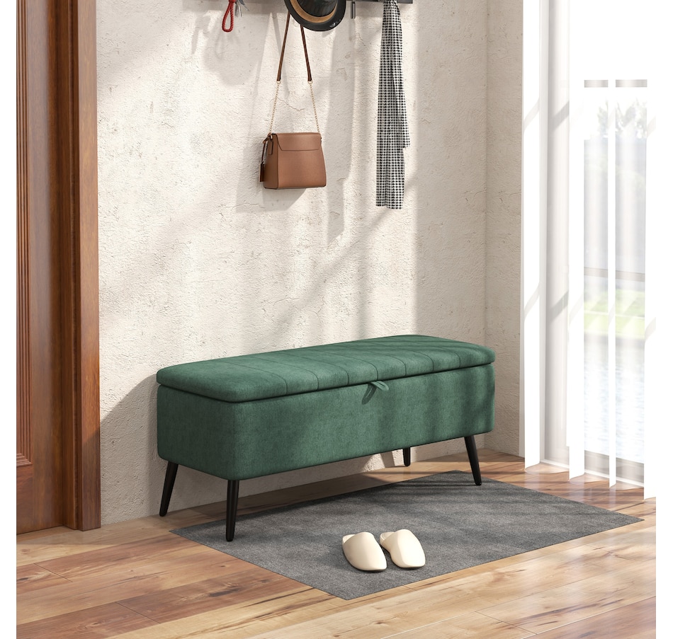 Image 929657_ALTMORE25.jpg, Product 929-657 / Price $134.99 - $144.99, HOMCOM Storage Ottoman Bench, Linen Fabric Footstool from HOMCOM on TSC.ca's Home & Garden department