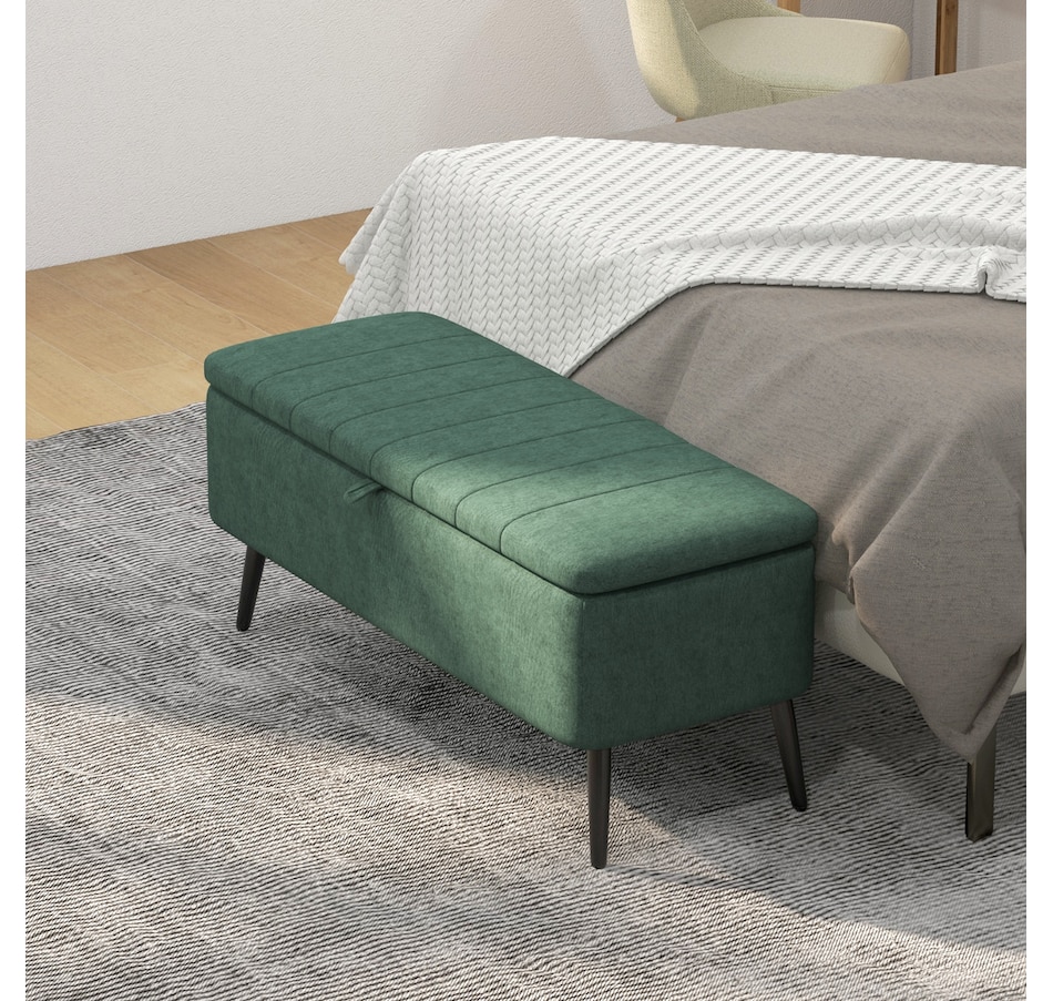 Image 929657_ALTMORE30.jpg, Product 929-657 / Price $134.99 - $144.99, HOMCOM Storage Ottoman Bench, Linen Fabric Footstool from HOMCOM on TSC.ca's Home & Garden department