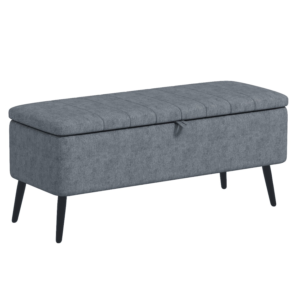 Image 929657_ST02.jpg, Product 929-657 / Price $134.99 - $144.99, HOMCOM Storage Ottoman Bench, Linen Fabric Footstool from HOMCOM on TSC.ca's Home & Garden department