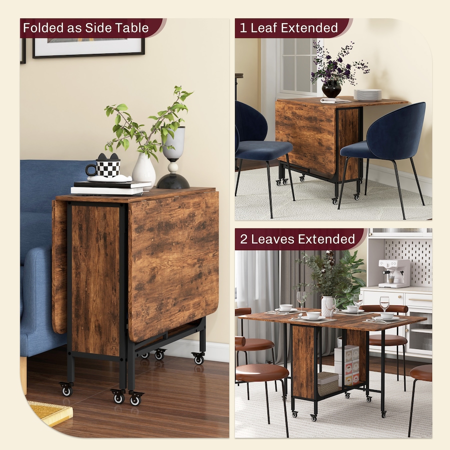Image 929660_ALTMORE11.jpg, Product 929-660 / Price $149.99 - $159.99, HOMCOM Mobile Folding Table Kitchen Table Extendable Dining Table With Storage from HOMCOM on TSC.ca's Home & Garden department