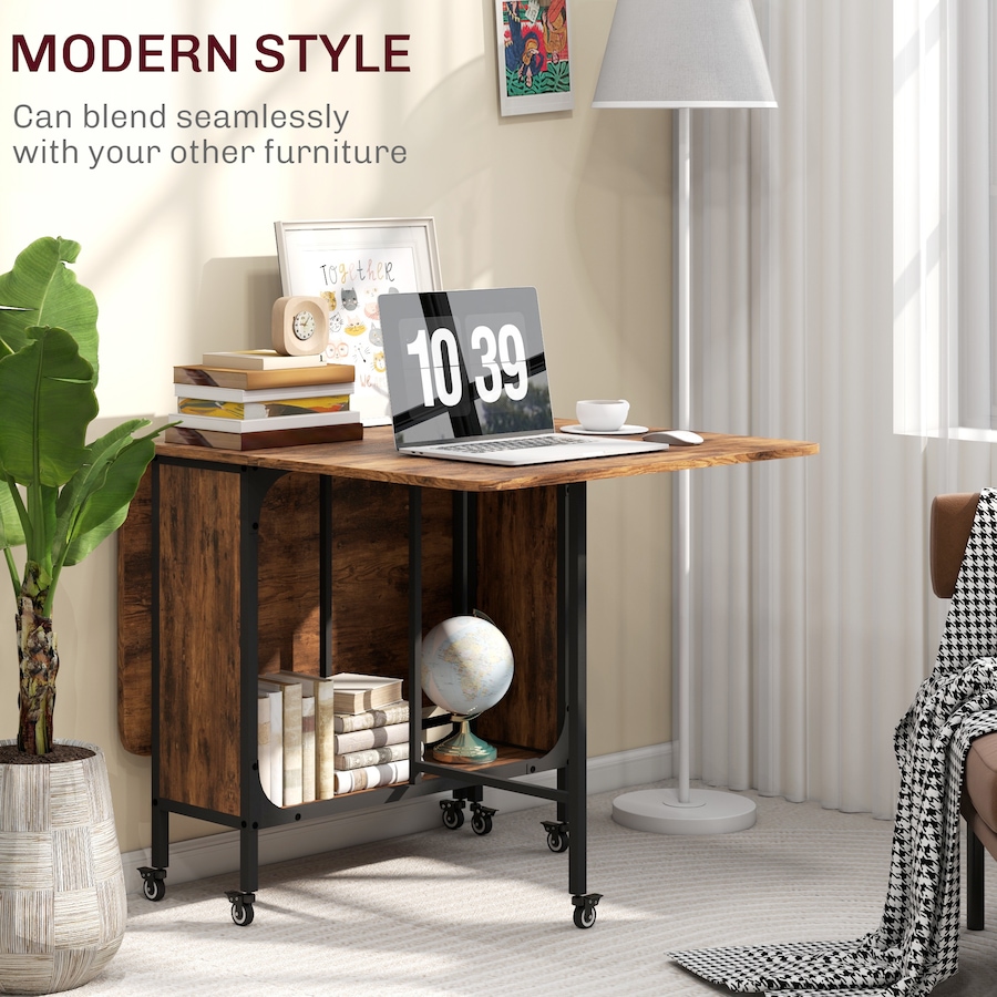 Image 929660_ALTMORE14.jpg, Product 929-660 / Price $149.99 - $159.99, HOMCOM Mobile Folding Table Kitchen Table Extendable Dining Table With Storage from HOMCOM on TSC.ca's Home & Garden department