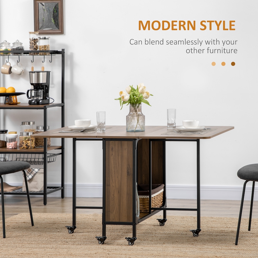 Image 929660_ALTMORE19.jpg, Product 929-660 / Price $149.99 - $159.99, HOMCOM Mobile Folding Table Kitchen Table Extendable Dining Table With Storage from HOMCOM on TSC.ca's Home & Garden department