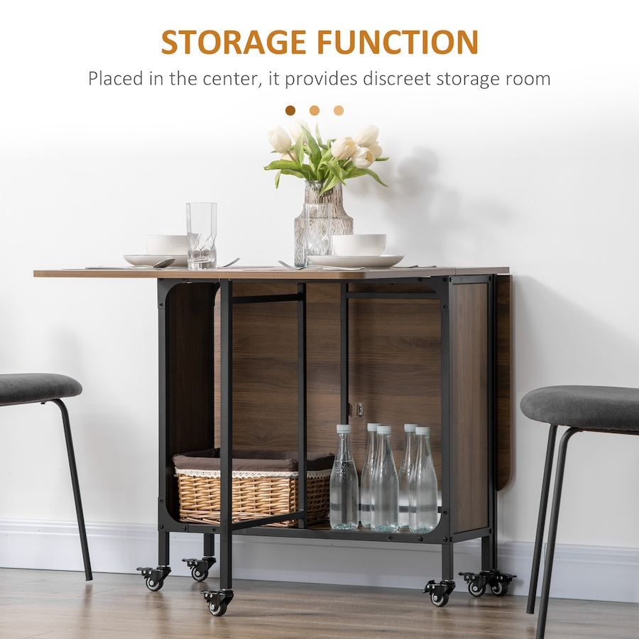 Image 929660_ALTMORE21.jpg, Product 929-660 / Price $149.99 - $159.99, HOMCOM Mobile Folding Table Kitchen Table Extendable Dining Table With Storage from HOMCOM on TSC.ca's Home & Garden department