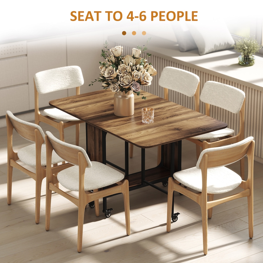 Image 929660_ALTMORE23.jpg, Product 929-660 / Price $149.99 - $159.99, HOMCOM Mobile Folding Table Kitchen Table Extendable Dining Table With Storage from HOMCOM on TSC.ca's Home & Garden department