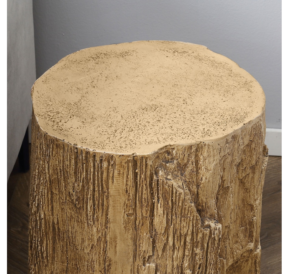 Image 929665_ALTMORE7.jpg, Product 929-665 / Price $109.99 - $112.99, HOMCOM Tree Stump Stool, Concrete Side Table with Wood Grain Finish from HOMCOM on TSC.ca's Home & Garden department