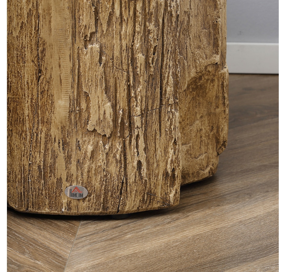 Image 929665_ALTMORE8.jpg, Product 929-665 / Price $109.99 - $112.99, HOMCOM Tree Stump Stool, Concrete Side Table with Wood Grain Finish from HOMCOM on TSC.ca's Home & Garden department