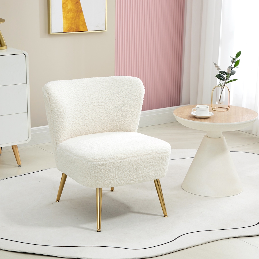 Image 929668_ALTMORE9.jpg, Product 929-668 / Price $189.99, HOMCOM Accent Chair Side Chairs for Living Room with Gold Steel Legs from HOMCOM on TSC.ca's Home & Garden department