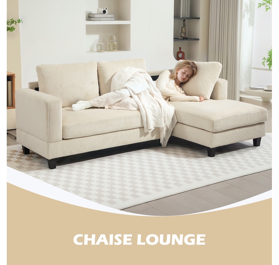 Image 929673_ALTMORE3.jpg, Product 929-673 / Price $549.99, HOMCOM L Shape Sofa with Chaise Lounge Fabric 3 Seater Corner Sofa from HOMCOM on TSC.ca's Home & Garden department