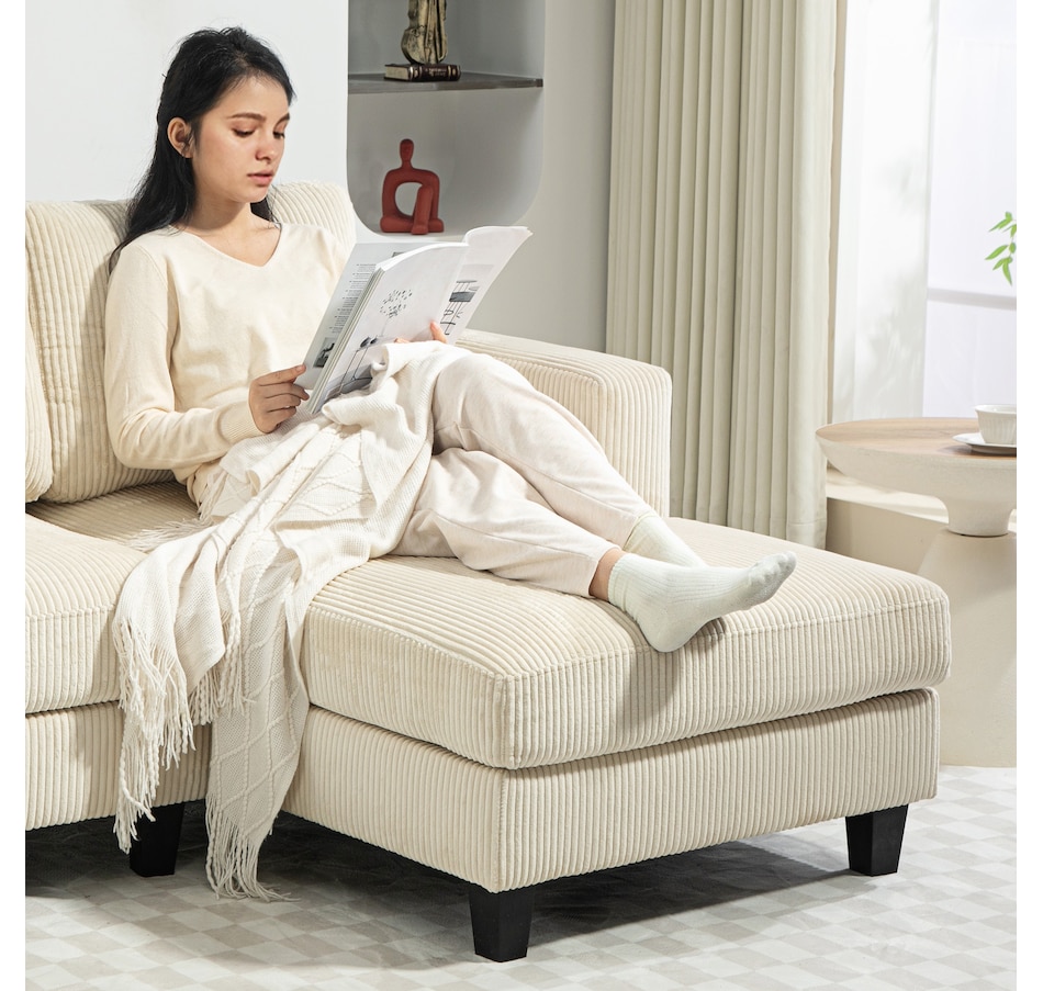 Image 929673_ALTMORE7.jpg, Product 929-673 / Price $549.99, HOMCOM L Shape Sofa with Chaise Lounge Fabric 3 Seater Corner Sofa from HOMCOM on TSC.ca's Home & Garden department