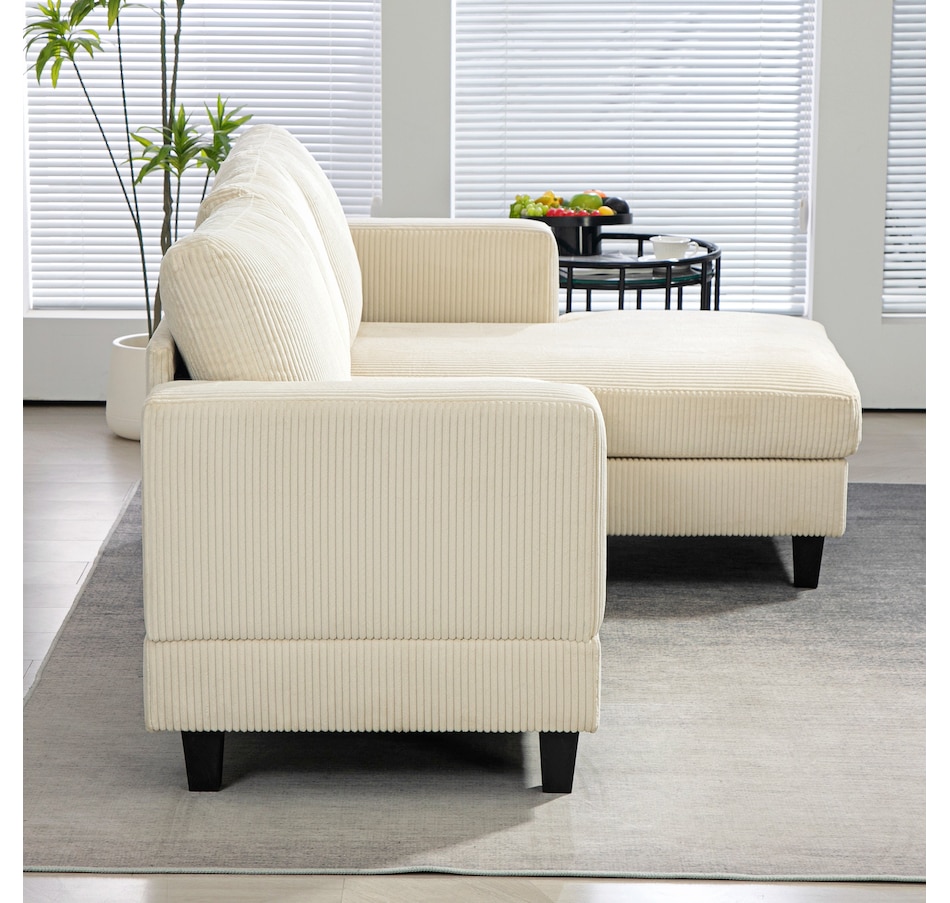 Image 929673_ALTMORE8.jpg, Product 929-673 / Price $549.99, HOMCOM L Shape Sofa with Chaise Lounge Fabric 3 Seater Corner Sofa from HOMCOM on TSC.ca's Home & Garden department