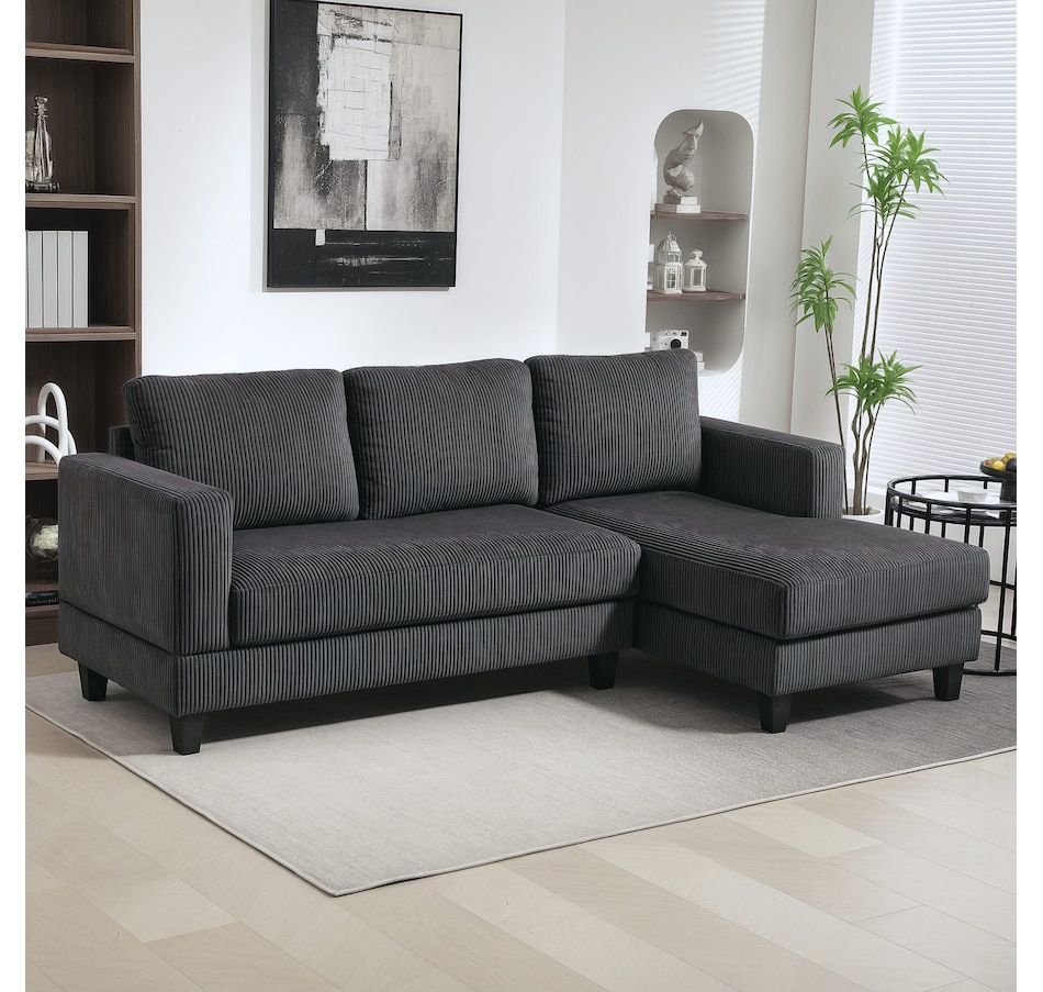 Image 929673_ALTMORE9.jpg, Product 929-673 / Price $549.99, HOMCOM L Shape Sofa with Chaise Lounge Fabric 3 Seater Corner Sofa from HOMCOM on TSC.ca's Home & Garden department