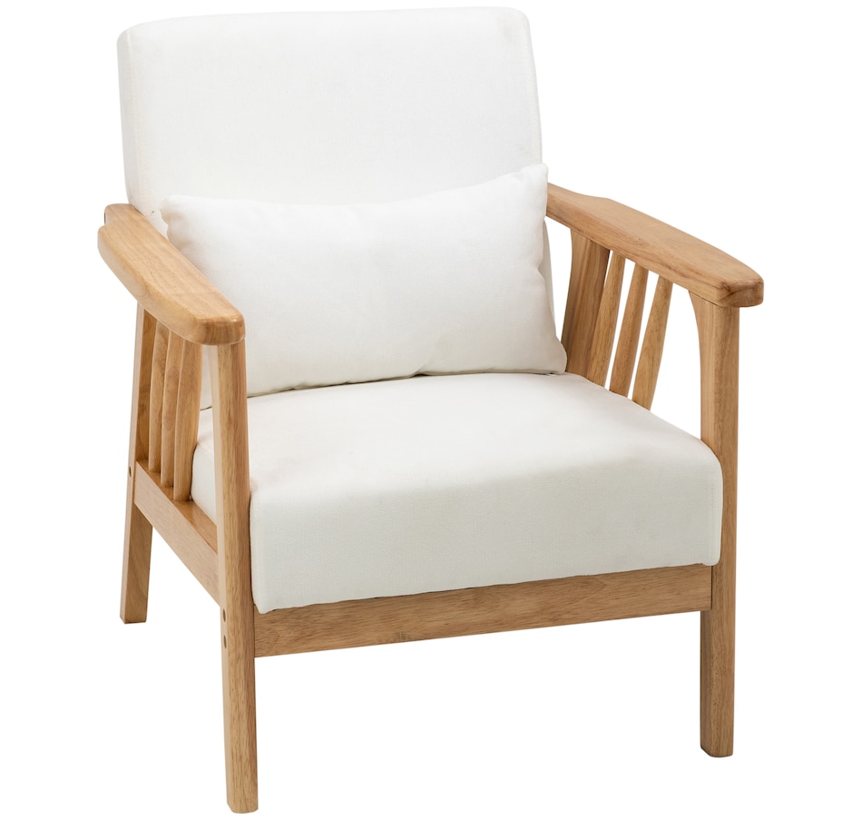 Image 929677_ST01.jpg, Product 929-677 / Price $169.99, HOMCOM Accent Chairs with Pillow, Cushioned Seat and Back, Arm Chair from HOMCOM on TSC.ca's Home & Garden department