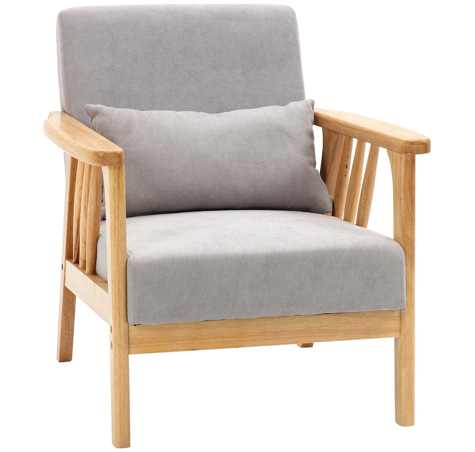 Image 929677_ST02.jpg, Product 929-677 / Price $169.99, HOMCOM Accent Chairs with Pillow, Cushioned Seat and Back, Arm Chair from HOMCOM on TSC.ca's Home & Garden department