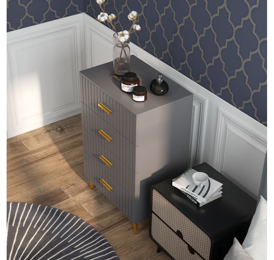 Image 929686_ALTMORE20.jpg, Product 929-686 / Price $99.99 - $149.99, HOMCOM Bedroom Chest of Drawers, Drawer Dresser with Aluminium Legs from HOMCOM on TSC.ca's Home & Garden department