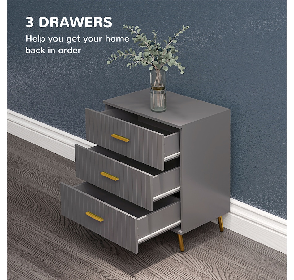 Image 929686_ALTMORE25.jpg, Product 929-686 / Price $99.99 - $149.99, HOMCOM Bedroom Chest of Drawers, Drawer Dresser with Aluminium Legs from HOMCOM on TSC.ca's Home & Garden department