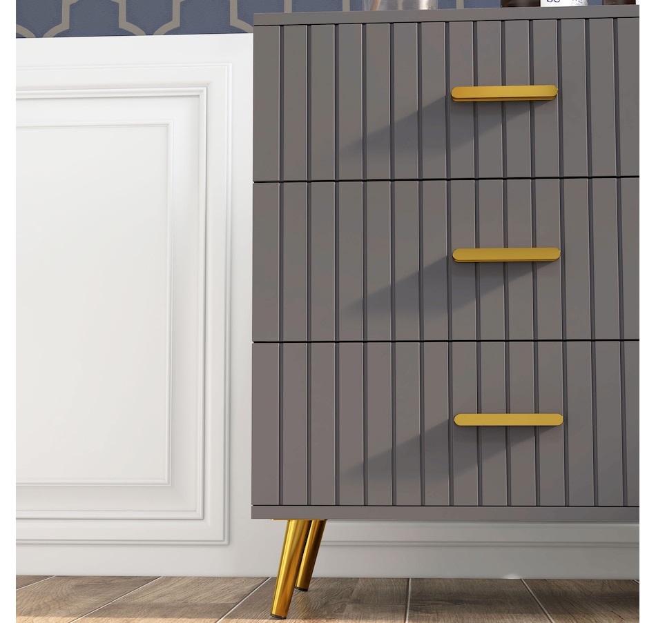 Image 929686_ALTMORE28.jpg, Product 929-686 / Price $99.99 - $149.99, HOMCOM Bedroom Chest of Drawers, Drawer Dresser with Aluminium Legs from HOMCOM on TSC.ca's Home & Garden department