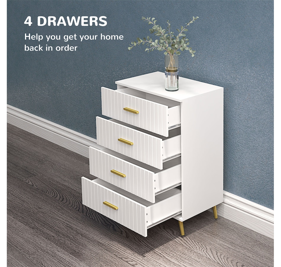 Image 929686_ALTMORE3.jpg, Product 929-686 / Price $99.99 - $149.99, HOMCOM Bedroom Chest of Drawers, Drawer Dresser with Aluminium Legs from HOMCOM on TSC.ca's Home & Garden department
