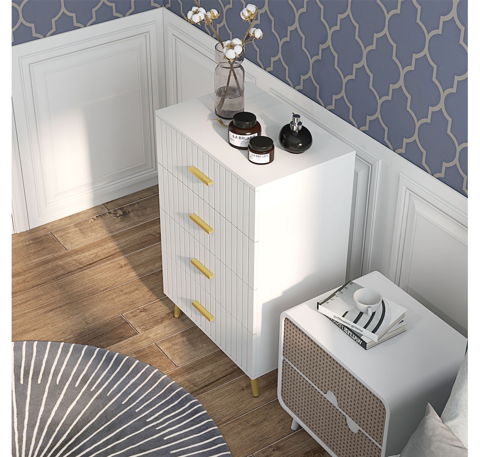 Image 929686_ALTMORE6.jpg, Product 929-686 / Price $99.99 - $149.99, HOMCOM Bedroom Chest of Drawers, Drawer Dresser with Aluminium Legs from HOMCOM on TSC.ca's Home & Garden department