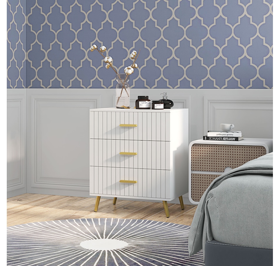 Image 929686_ALTMORE9.jpg, Product 929-686 / Price $99.99 - $149.99, HOMCOM Bedroom Chest of Drawers, Drawer Dresser with Aluminium Legs from HOMCOM on TSC.ca's Home & Garden department