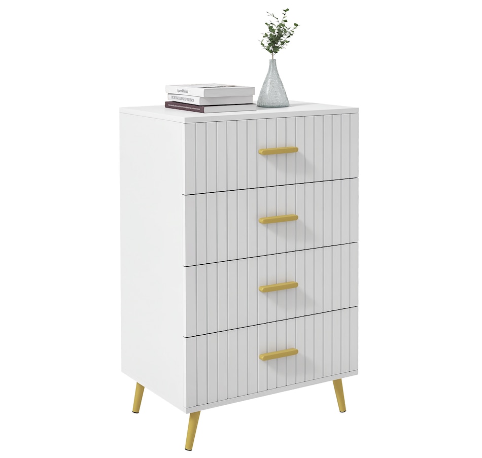 Image 929686_ST01.png, Product 929-686 / Price $99.99 - $149.99, HOMCOM Bedroom Chest of Drawers, Drawer Dresser with Aluminium Legs from HOMCOM on TSC.ca's Home & Garden department
