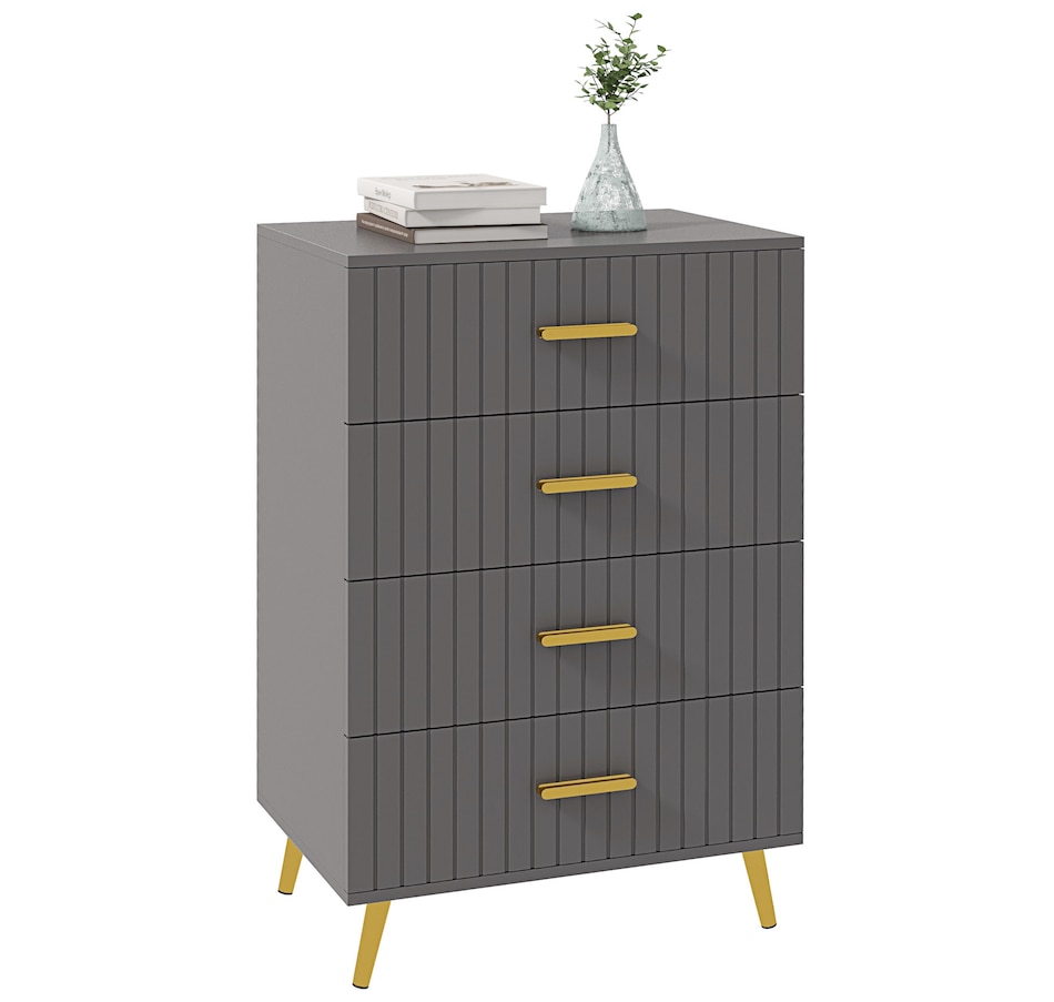 Image 929686_ST02.jpg, Product 929-686 / Price $99.99 - $149.99, HOMCOM Bedroom Chest of Drawers, Drawer Dresser with Aluminium Legs from HOMCOM on TSC.ca's Home & Garden department