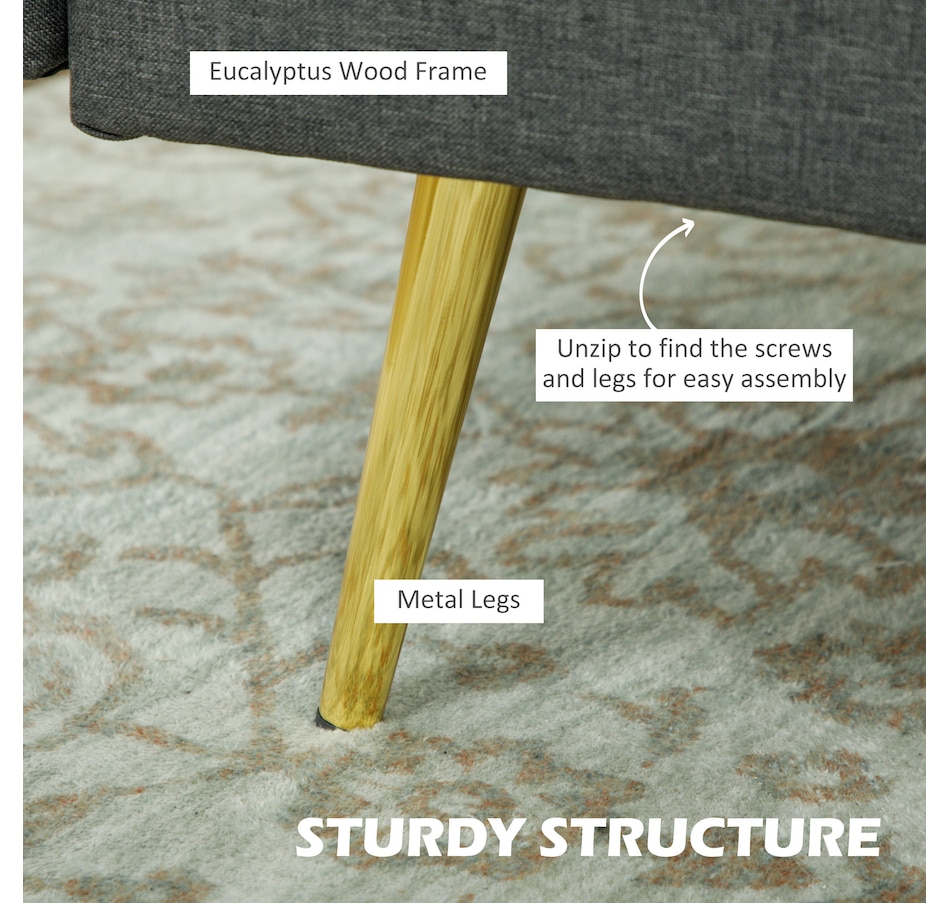 Image 929687_ALTMORE4.jpg, Product 929-687 / Price $309.99, HOMCOM 56" Loveseat Sofa with Cushions and Pillows 2 Seater Couch from HOMCOM on TSC.ca's Home & Garden department