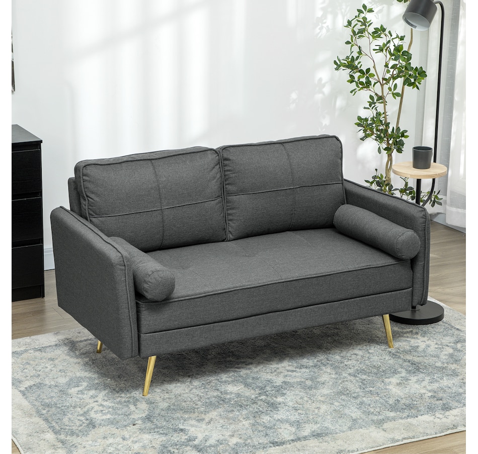 Image 929687_ALTMORE6.jpg, Product 929-687 / Price $309.99, HOMCOM 56" Loveseat Sofa with Cushions and Pillows 2 Seater Couch from HOMCOM on TSC.ca's Home & Garden department