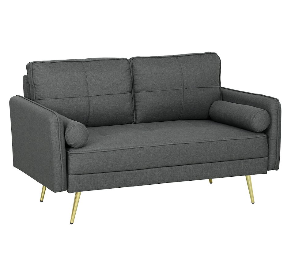 Image 929687_ST01.jpg, Product 929-687 / Price $309.99, HOMCOM 56" Loveseat Sofa with Cushions and Pillows 2 Seater Couch from HOMCOM on TSC.ca's Home & Garden department