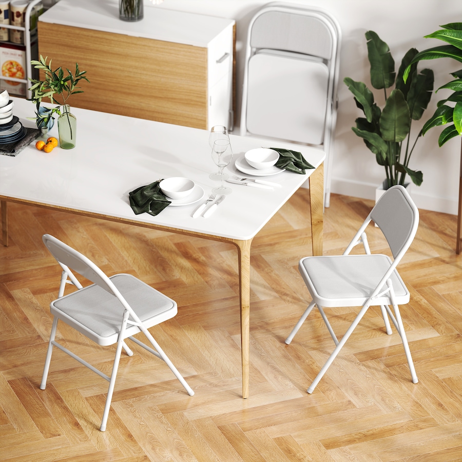 Image 929688_ALTMORE6.jpg, Product 929-688 / Price $104.99 - $117.99, HOMCOM 4 Pack Metal Folding Chairs with Corduroy Cushion Foldable Chairs from HOMCOM on TSC.ca's Home & Garden department