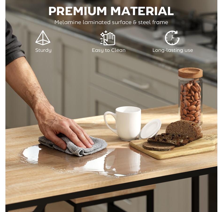 Image 929702_ALTMORE22.jpg, Product 929-702 / Price $169.99, HOMCOM 5 Pieces Industrial Bar Table Set, Dining Table Set with 4 Stools from HOMCOM on TSC.ca's Home & Garden department