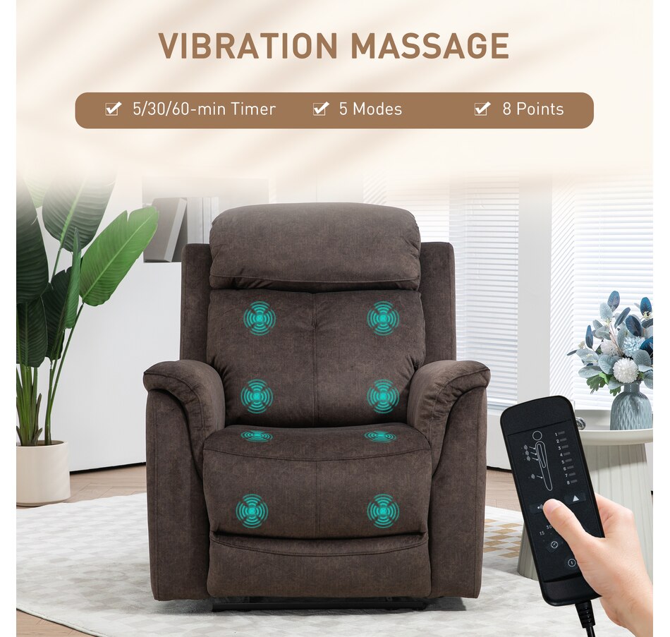 Image 929705_ALTMORE11.jpg, Product 929-705 / Price $519.99 - $559.99, HOMCOM Manual Recliner Chair with 8 Vibration Massage, Side Pockets from HOMCOM on TSC.ca's Home & Garden department