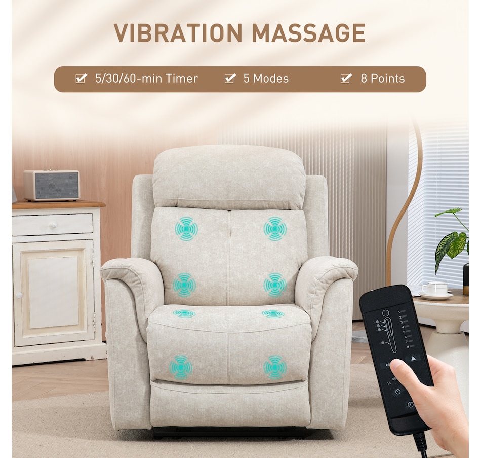 Image 929705_ALTMORE3.jpg, Product 929-705 / Price $519.99 - $559.99, HOMCOM Manual Recliner Chair with 8 Vibration Massage, Side Pockets from HOMCOM on TSC.ca's Home & Garden department