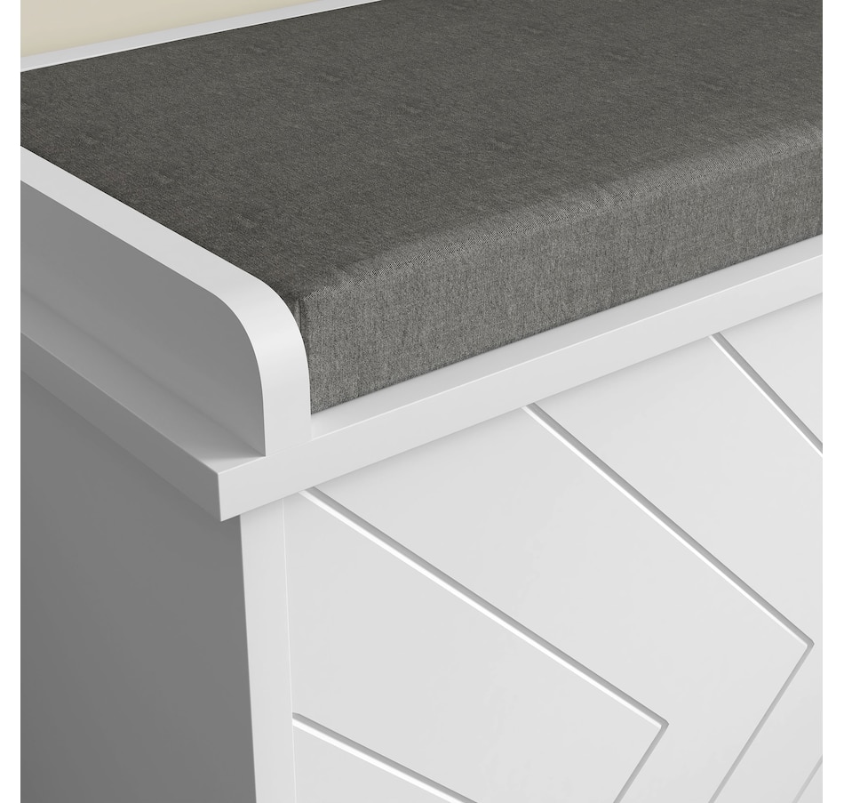 Image 929708_ALTMORE23.jpg, Product 929-708 / Price $94.99 - $114.99, HOMCOM Shoe Bench with Flip Drawer and Cushion for Entryway from HOMCOM on TSC.ca's Home & Garden department