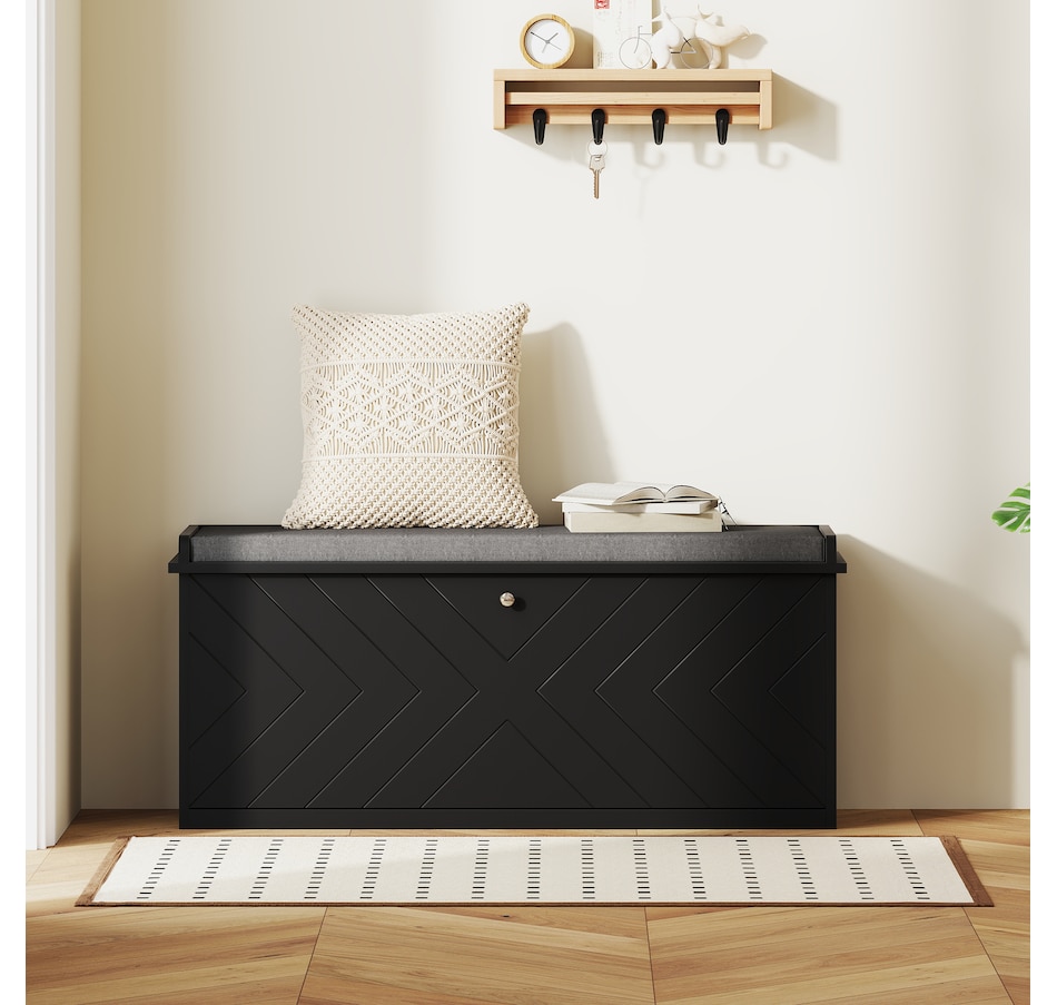 Image 929708_ALTMORE47.jpg, Product 929-708 / Price $94.99 - $114.99, HOMCOM Shoe Bench with Flip Drawer and Cushion for Entryway from HOMCOM on TSC.ca's Home & Garden department