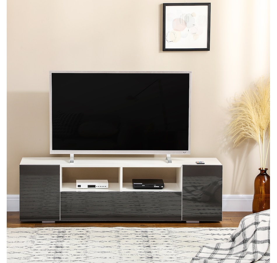 Image 929712_ALTMORE9.jpg, Product 929-712 / Price $179.99 - $189.99, HOMCOM High Gloss TV Cabinet Stand for TVs up to 60" with LED Lights from HOMCOM on TSC.ca's Home & Garden department