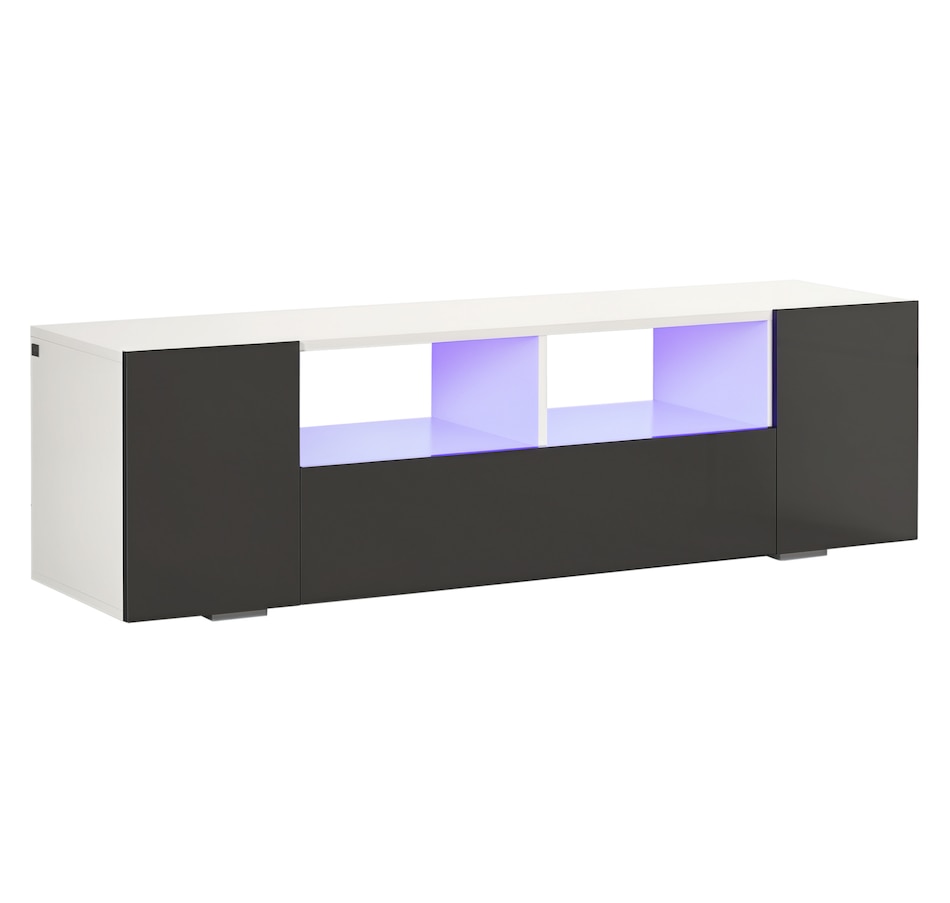Image 929712_ST02.png, Product 929-712 / Price $179.99 - $189.99, HOMCOM High Gloss TV Cabinet Stand for TVs up to 60" with LED Lights from HOMCOM on TSC.ca's Home & Garden department