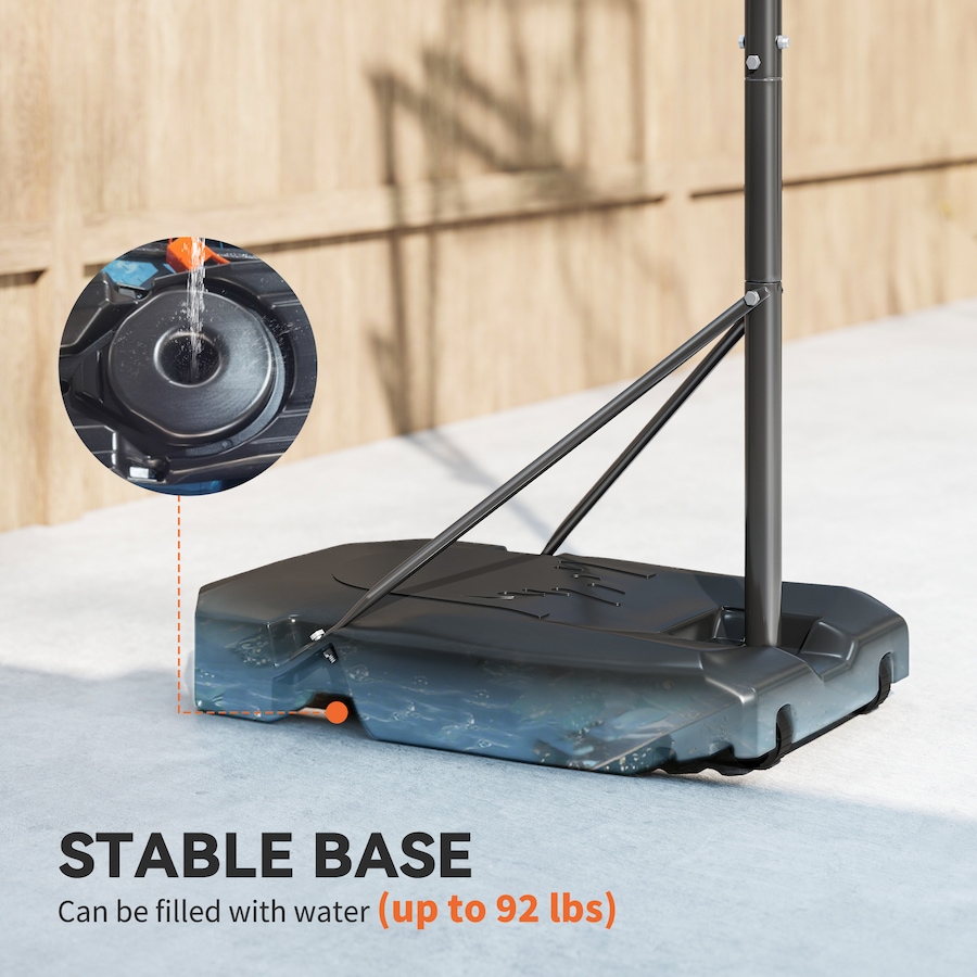 Image 929732_ALTMORE5.jpg, Product 929-732 / Price $119.99, Soozier Basketball Hoop, 4.1-8.5ft Adjustable Basketball Goal with 18" Rim from Soozier on TSC.ca's Health & Fitness department