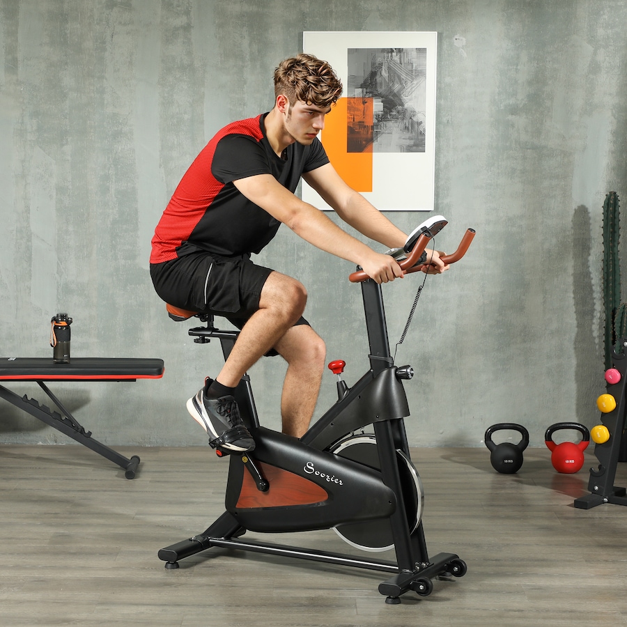 Image 929736_ALTMORE1.jpg, Product 929-736 / Price $169.99, Soozier Exercise Bike, Quiet Stationary Bike w/ LCD Display, Black from Soozier on TSC.ca's Health & Fitness department