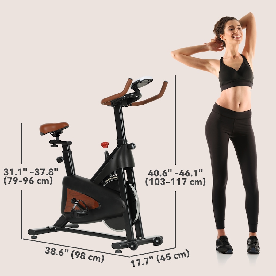 Image 929736_ALTMORE2.jpg, Product 929-736 / Price $169.99, Soozier Exercise Bike, Quiet Stationary Bike w/ LCD Display, Black from Soozier on TSC.ca's Health & Fitness department