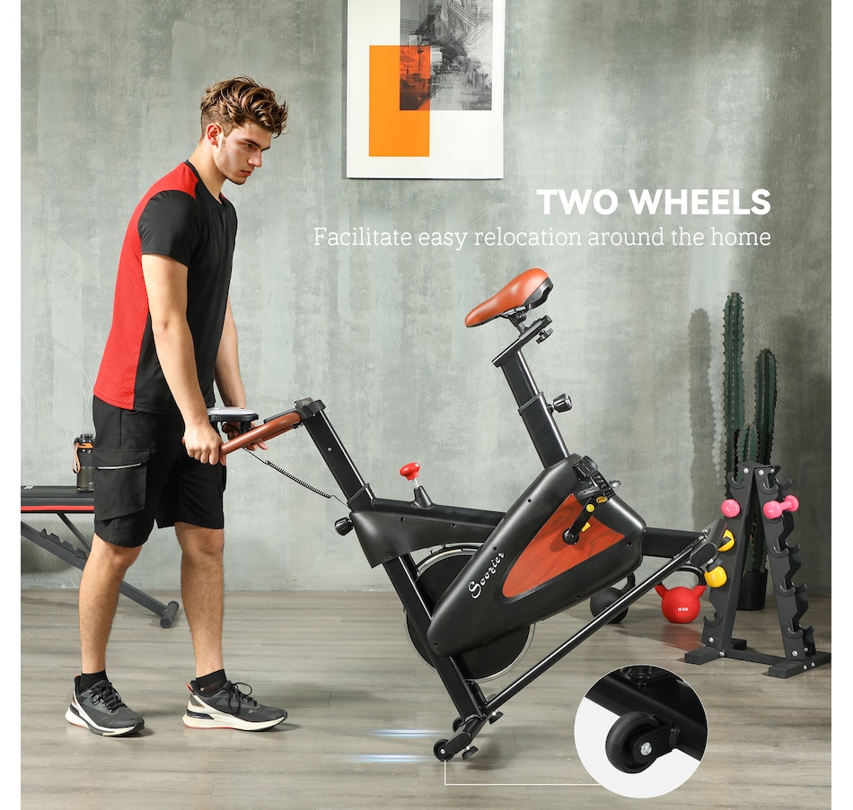 Image 929736_ALTMORE5.jpg, Product 929-736 / Price $189.99, Soozier Exercise Bike, Quiet Stationary Bike w/ LCD Display, Black from Soozier on TSC.ca's Health & Fitness department