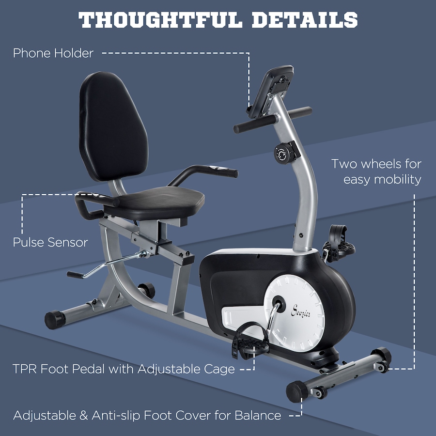 Image 929741_ALTMORE6.jpg, Product 929-741 / Price $289.99, Soozier Exercise Bike, Stationary Bike with 8-Level Magnetic Resistance from Soozier on TSC.ca's Health & Fitness department