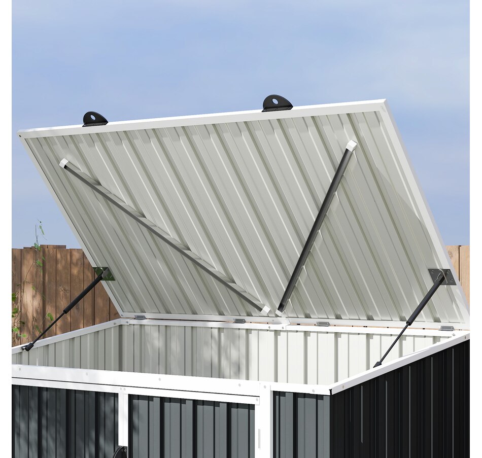 Image 929744_ALTMORE8.jpg, Product 929-744 / Price $209.99, Outsunny 5ft x 3ft Garbage Bin Shed with Lockable Doors and Openable Lid from Outsunny on TSC.ca's Home & Garden department