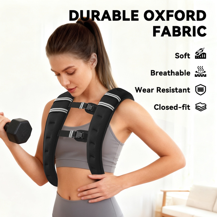 Image 929795_ALTMORE3.jpg, Product 929-795 / Price $28.99, Soozier 11 lbs Weighted Vest, Weight Vest with adjustable Straps from Soozier on TSC.ca's Health & Fitness department