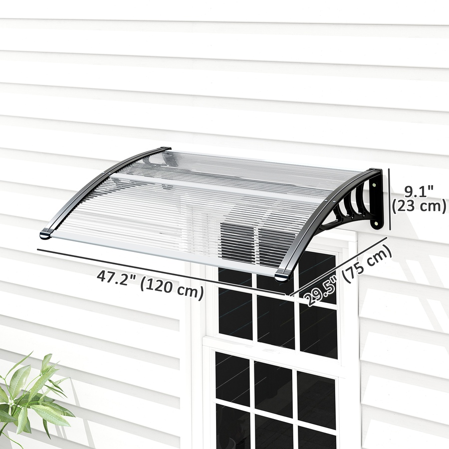 Image 929841_ALTMORE2.jpg, Product 929-841 / Price $74.99, Outsunny Window Awning, Polycarbonate Cover Patio Awnings, White from Outsunny on TSC.ca's Home & Garden department