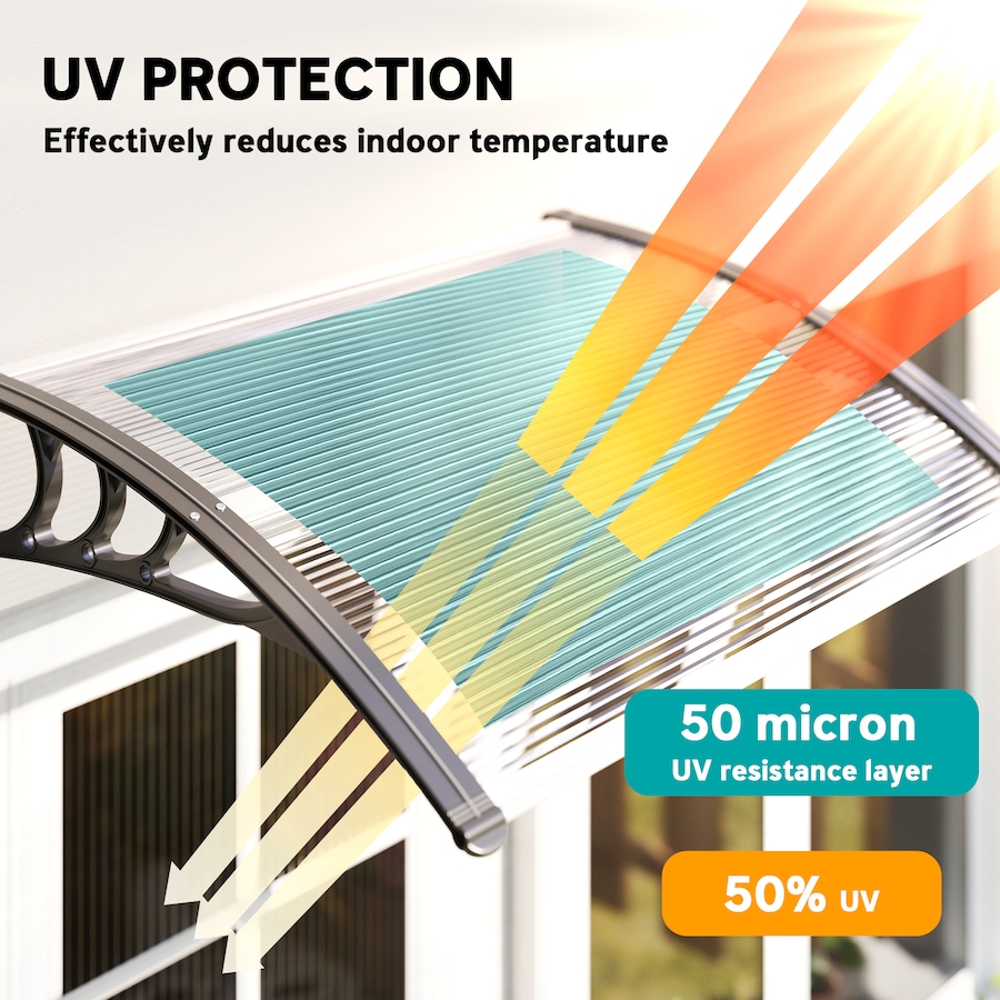 Image 929841_ALTMORE3.jpg, Product 929-841 / Price $74.99, Outsunny Window Awning, Polycarbonate Cover Patio Awnings, White from Outsunny on TSC.ca's Home & Garden department