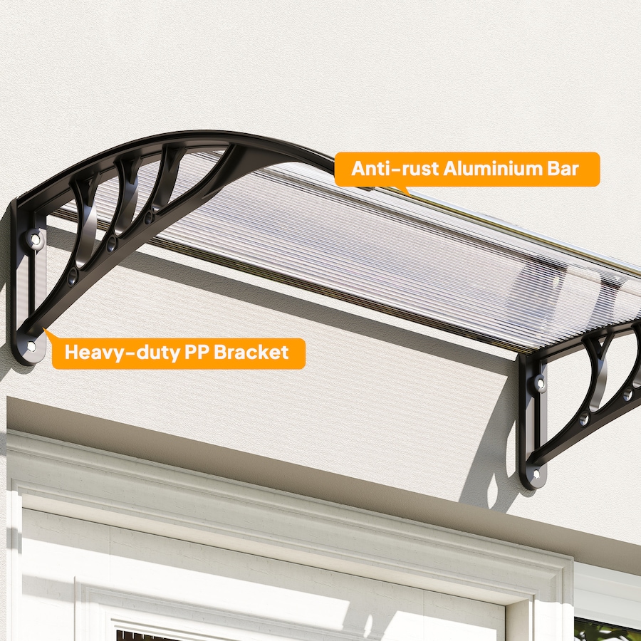 Image 929841_ALTMORE7.jpg, Product 929-841 / Price $74.99, Outsunny Window Awning, Polycarbonate Cover Patio Awnings, White from Outsunny on TSC.ca's Home & Garden department